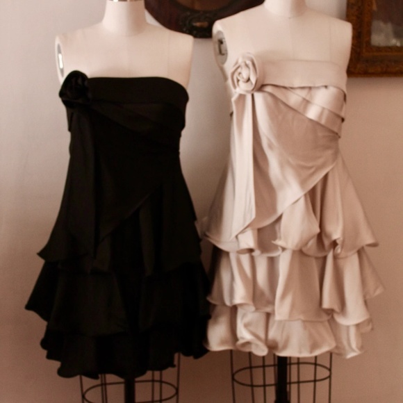 2000's NWT Ivory Satin Atelier Alyce Formal Evening Dress - Picture 1 of 8